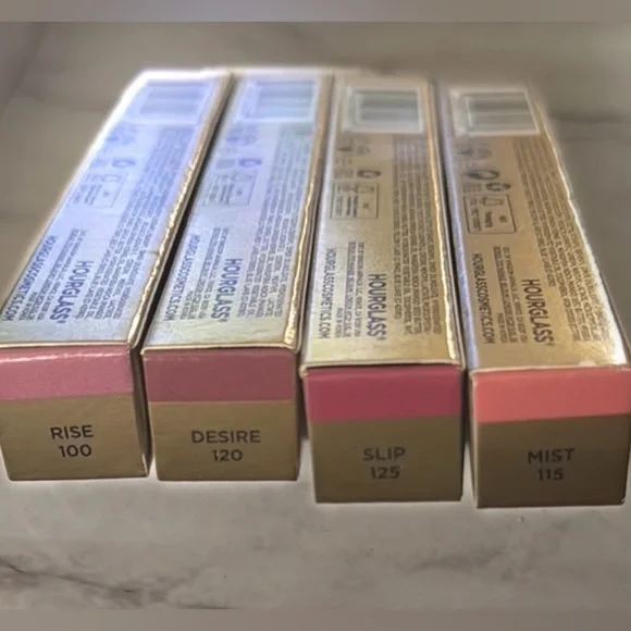 Hourglass Cosmetic Glossy Balm Collection Rise, Desire, Slip, Mist 🌟NEW IN BOX🌟